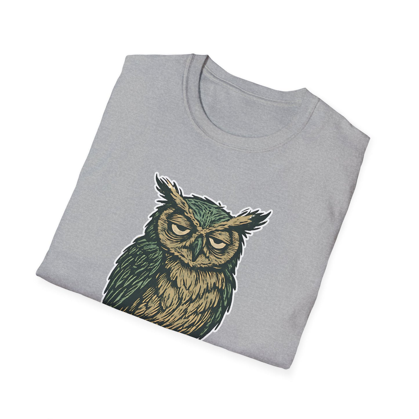 Great Horned Owl Coffee Humor T-Shirt