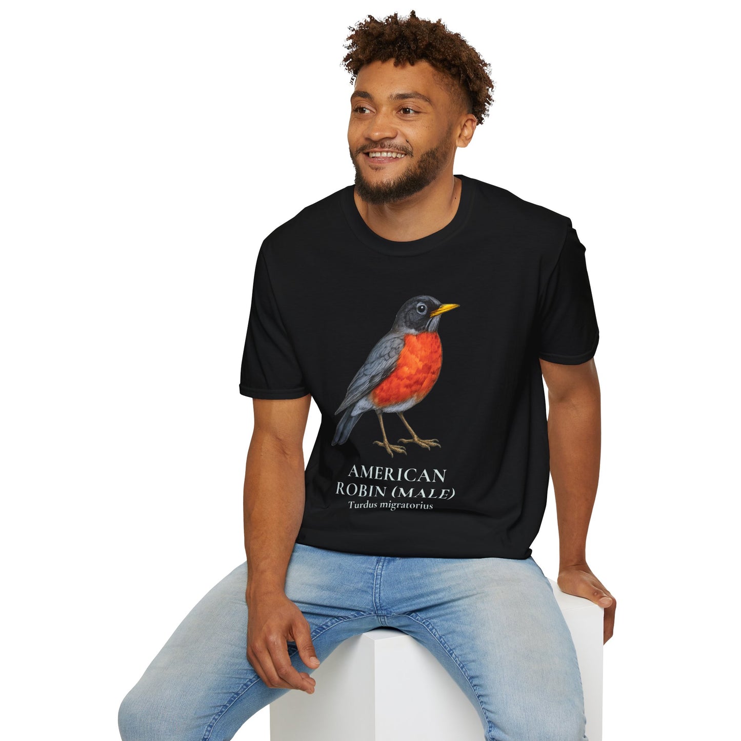 American Robin (Male) Field Guide Tee