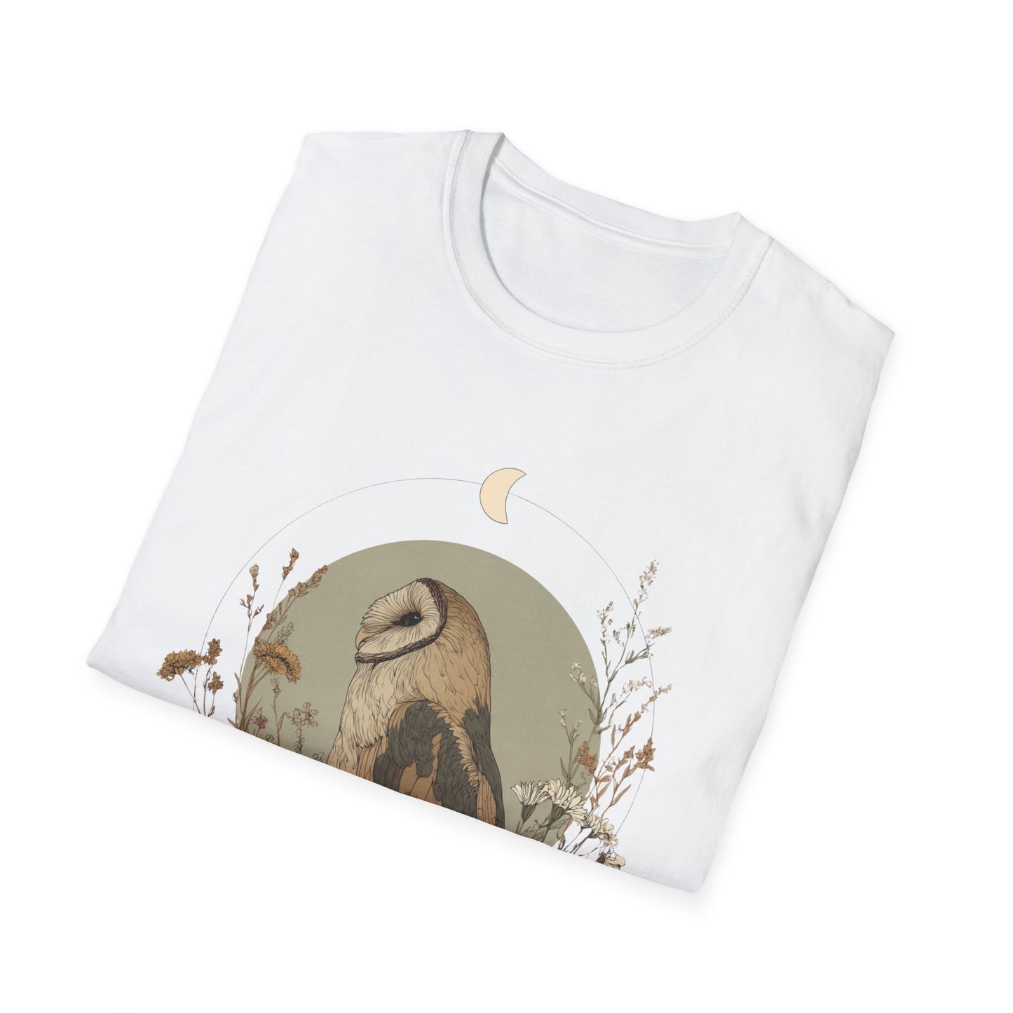 Crescent Moon Barn Owl T-Shirt