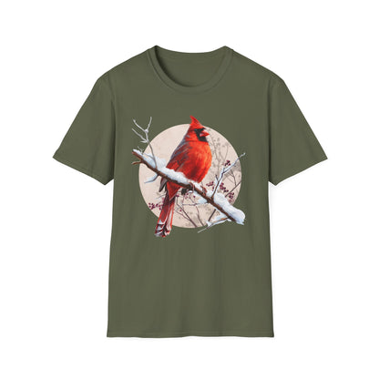Northern Cardinal – Winter Branch T-Shirt