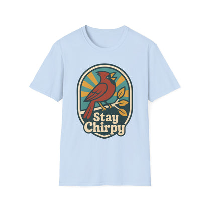 Northern Cardinal Retro Sunset T-Shirt
