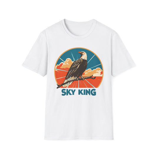 Bald Eagle Sky King Retro T-Shirt