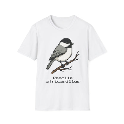 Black-capped Chickadee Pixel Art