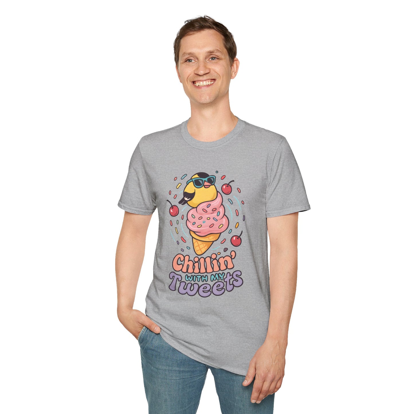 American Goldfinch Chillin’ Kawaii T-Shirt