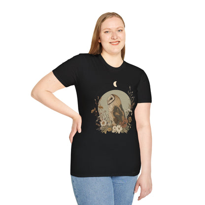 Crescent Moon Barn Owl T-Shirt