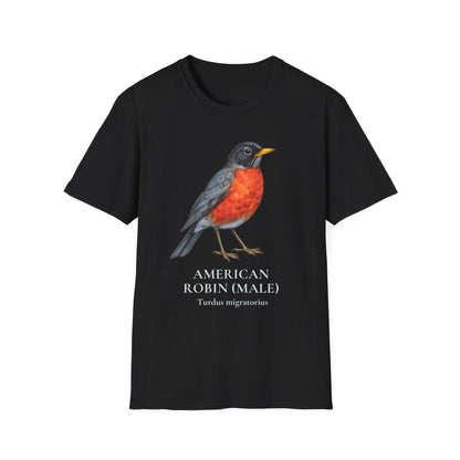 American Robin (Male) Field Guide Tee