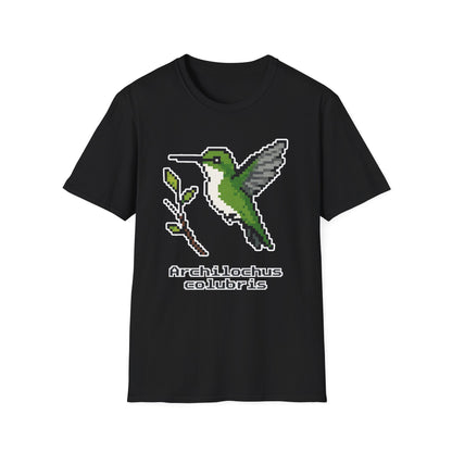 Ruby-throated Hummingbird Pixel Art (Female)