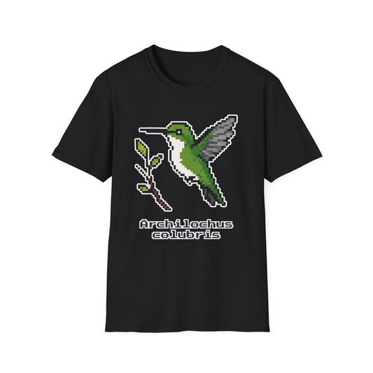 Ruby-throated Hummingbird Pixel Art (Female)