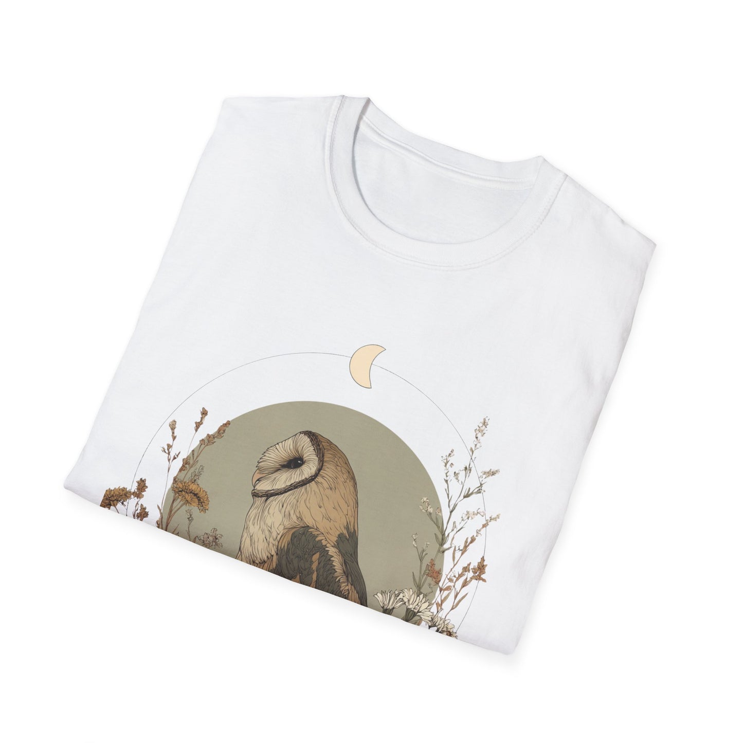 Crescent Moon Barn Owl T-Shirt