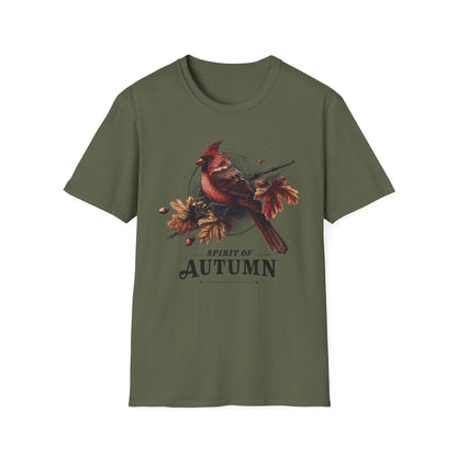 Northern Cardinal Spirit of Autumn Vintage T-Shirt