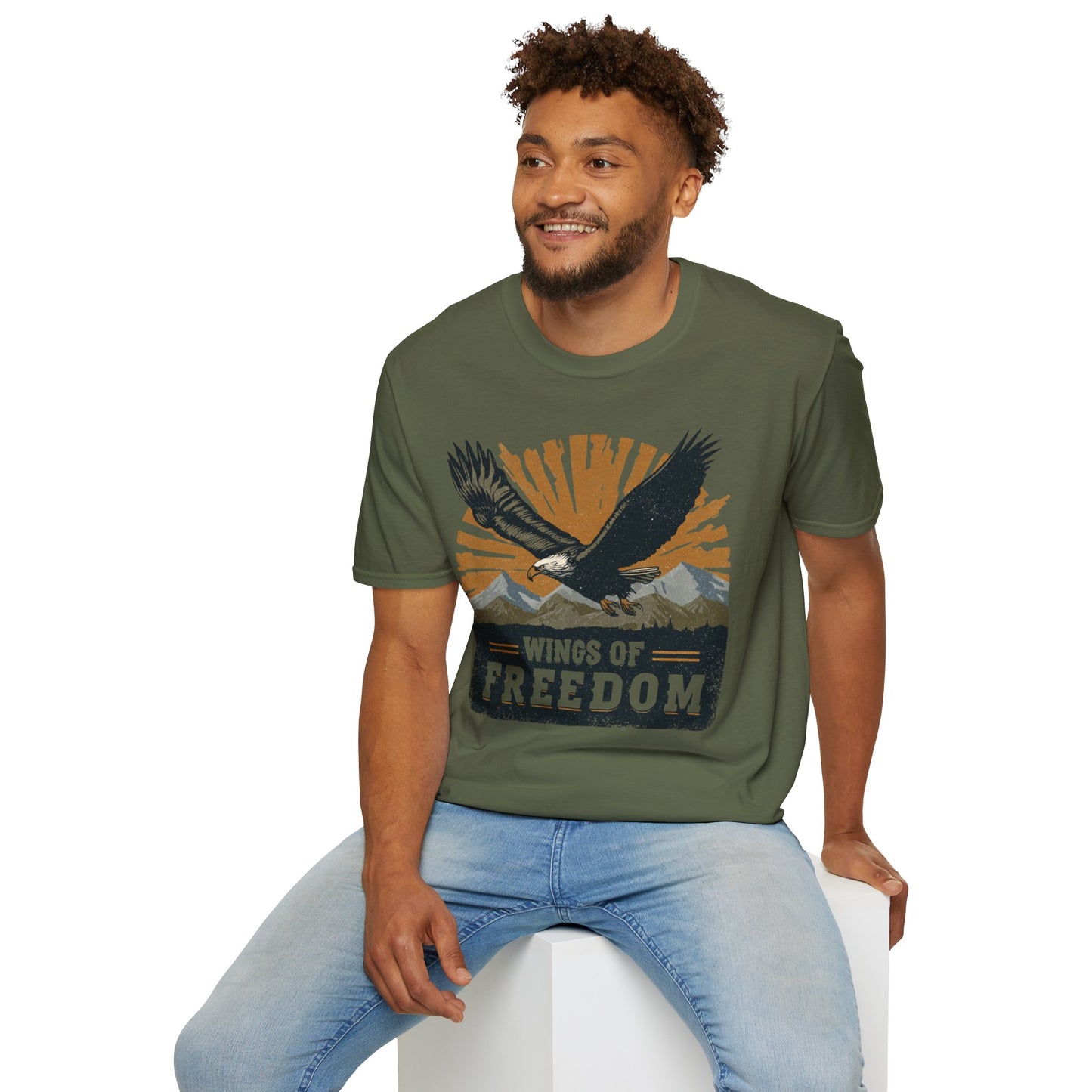 Bald Eagle Wings of Freedom T-Shirt