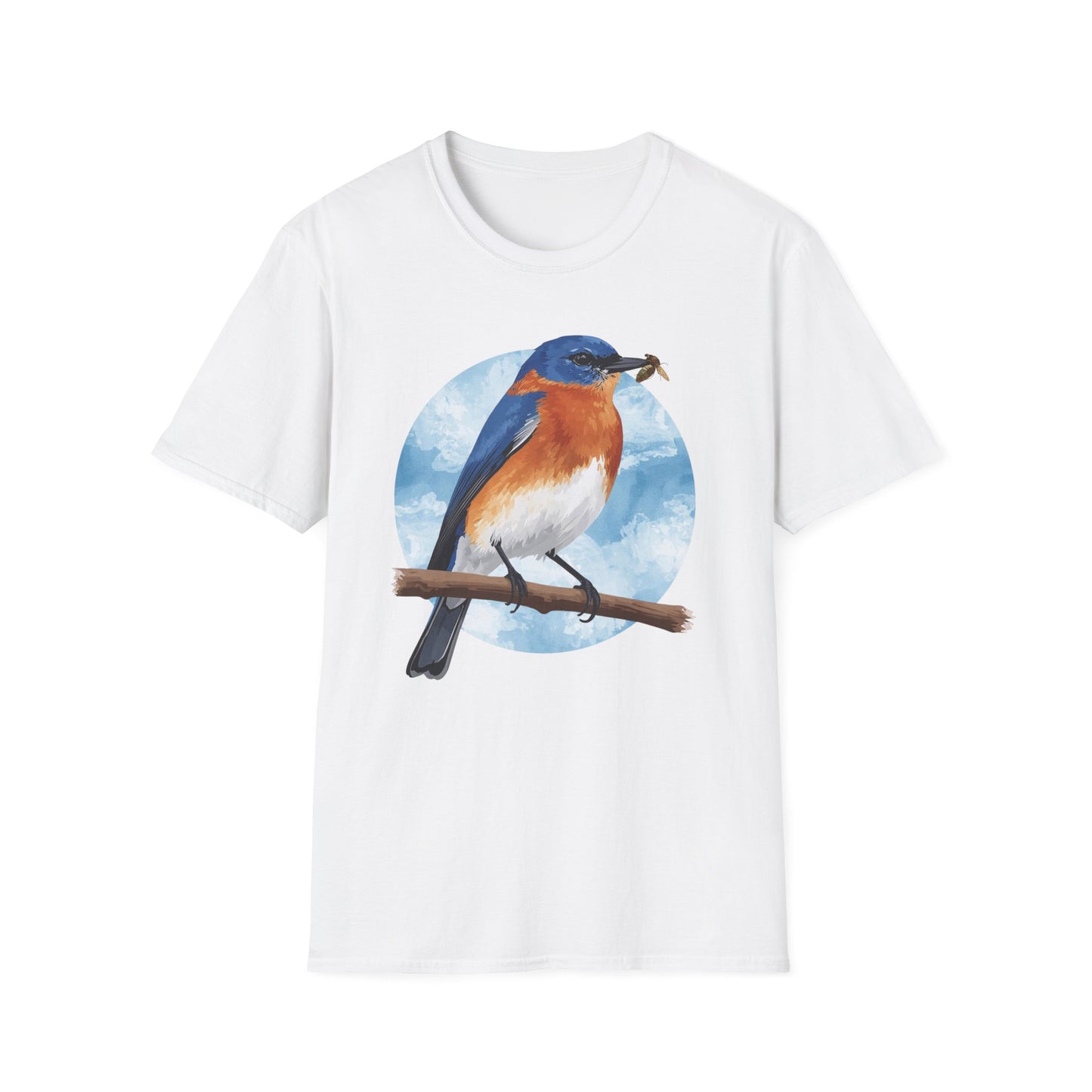 Eastern Bluebird with Insect T-Shirt