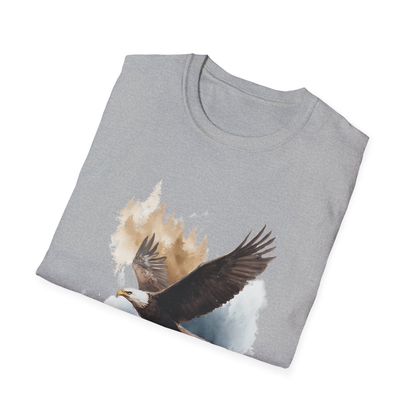 Bald Eagle Silent Majesty Watercolor T-Shirt