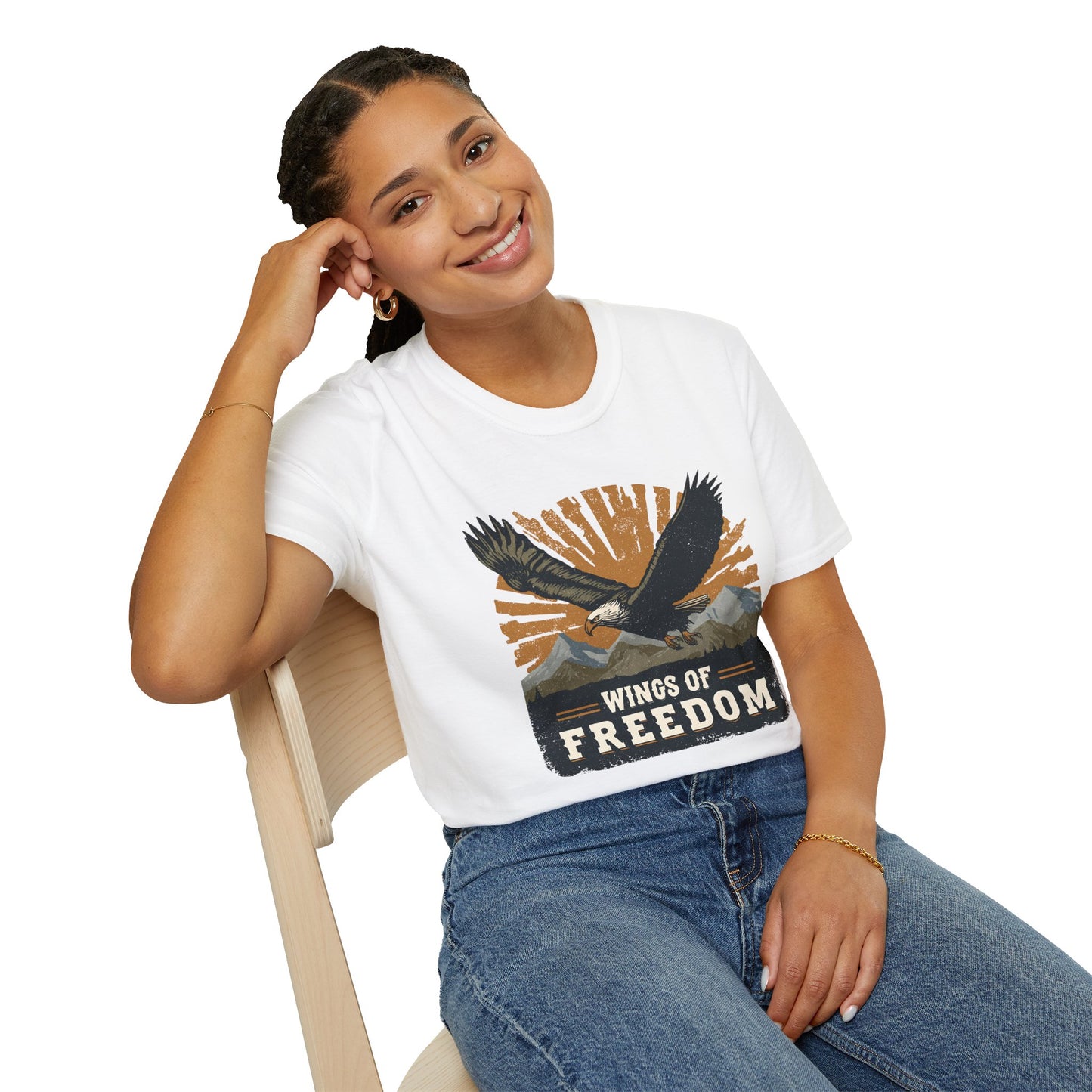 Bald Eagle Wings of Freedom T-Shirt