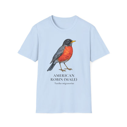 American Robin (Male) Field Guide Tee