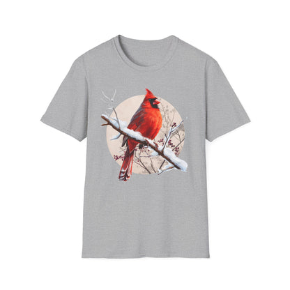 Northern Cardinal – Winter Branch T-Shirt