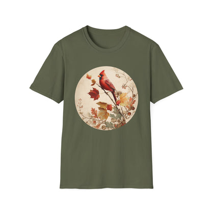 Northern Cardinal Autumn Branch T-Shirt