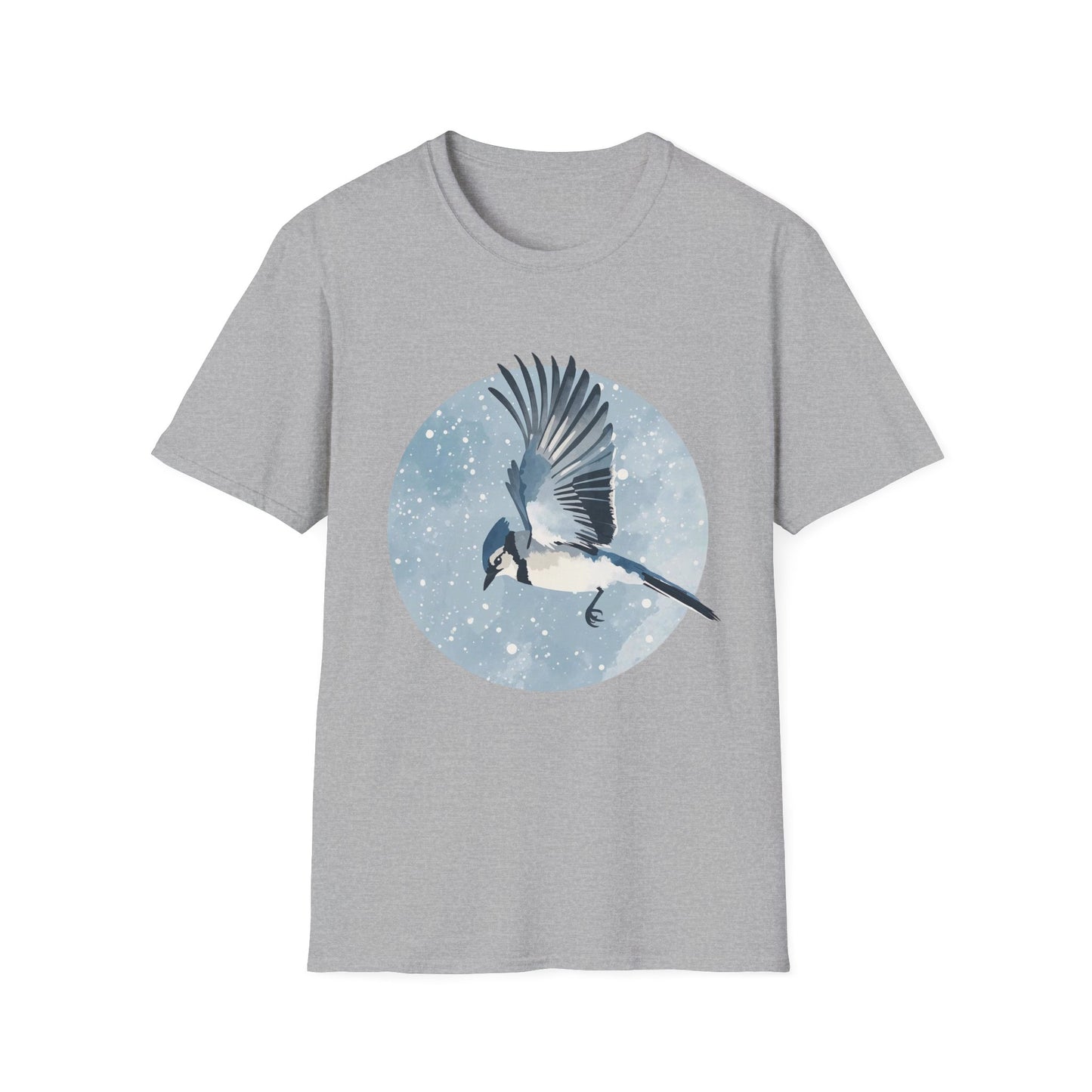 Blue Jay in Winter Flight T-Shirt