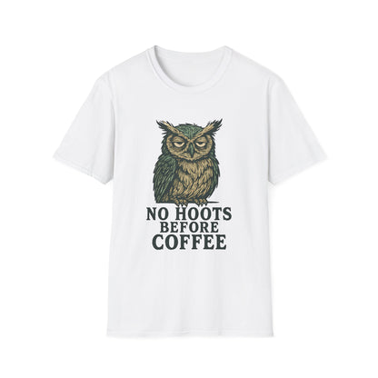 Great Horned Owl Coffee Humor T-Shirt