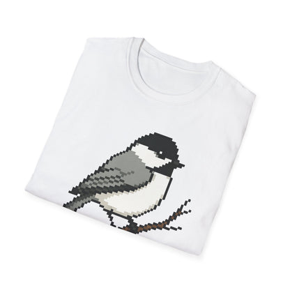 Black-capped Chickadee Pixel Art