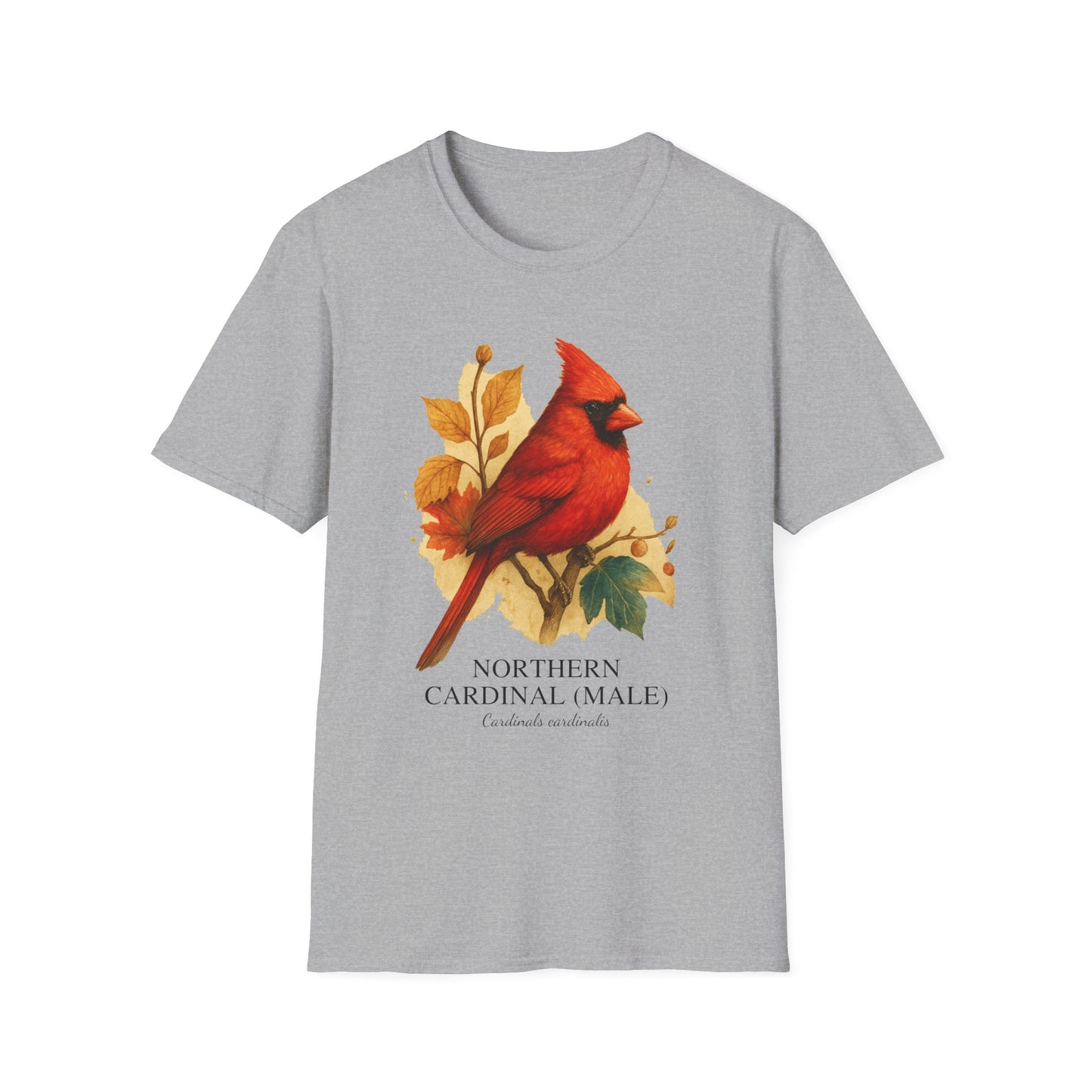 Northern Cardinal (Male) – Field Guide Watercolor Tee