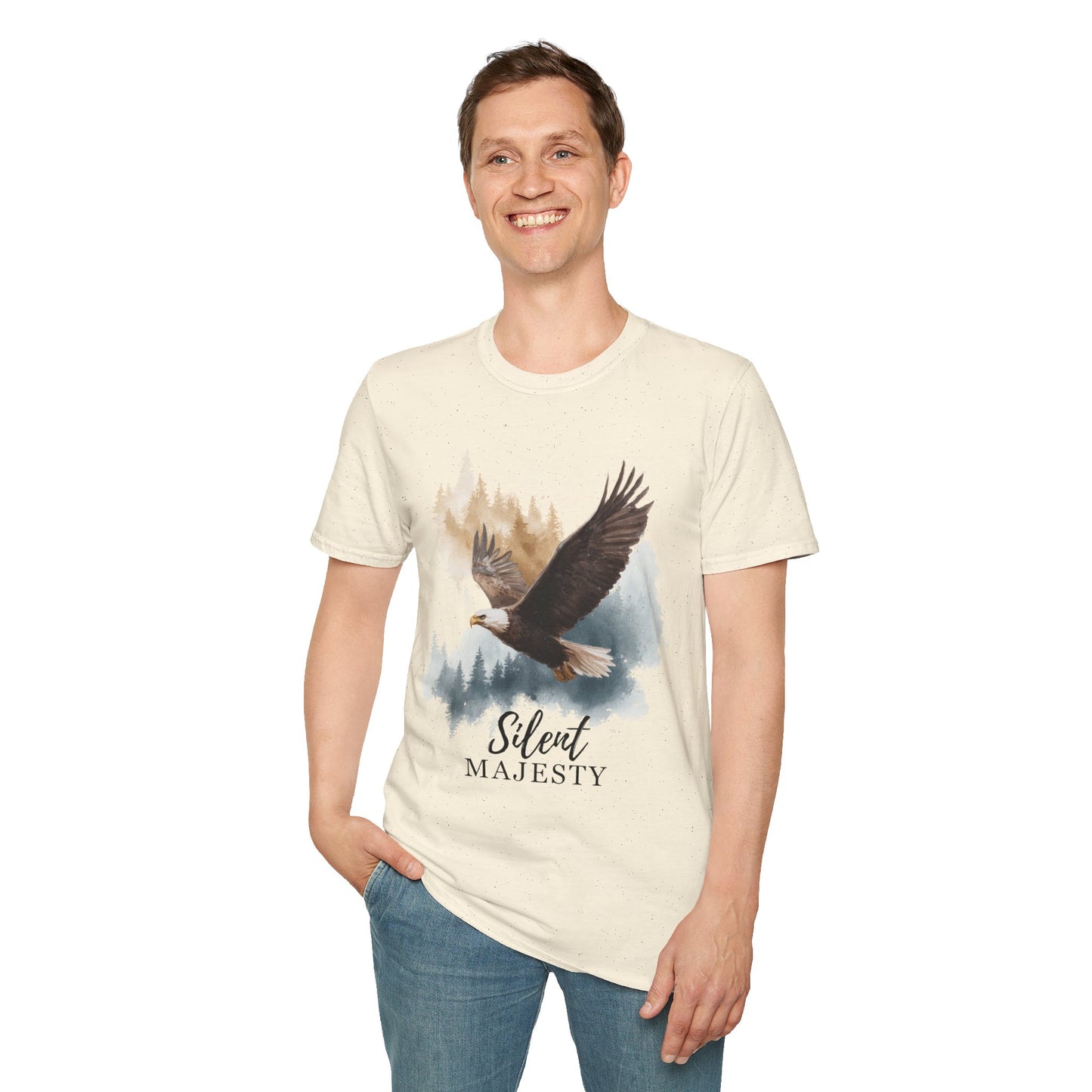 Bald Eagle Silent Majesty Watercolor T-Shirt